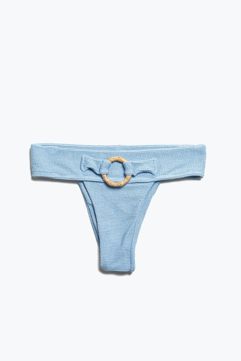 Blue Allium Belted Bikini bottom