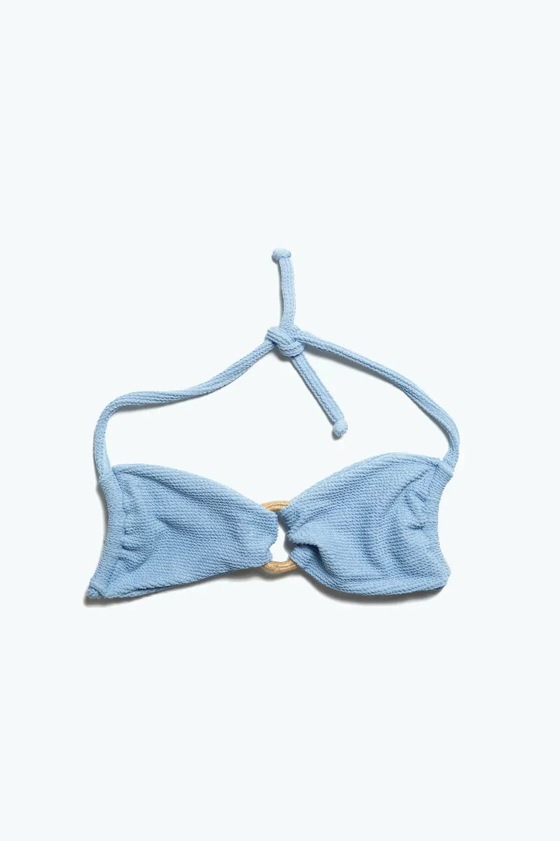 Blue Allium Bandeau Top