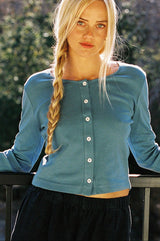 Organic Rib Cardigan