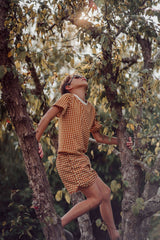 Boys Swim Trunks Sienna Gingham