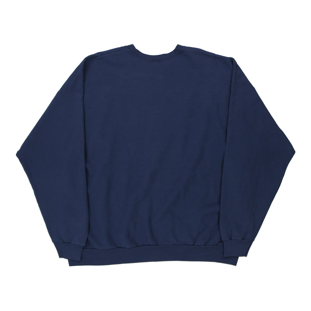 Disney Cartoon Sweatshirt - XL Navy Cotton Blend