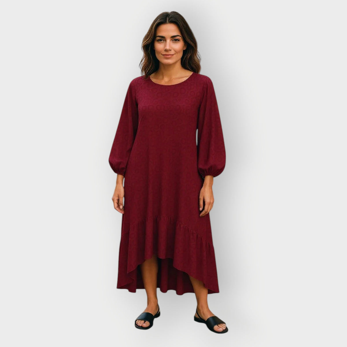 burgundy leopard print dress Plus Size Jacquard Midi - Aphrodite - Up to UK 22/US 18 | : Size UK 14/ US 10 fall gatherings MRFW000029 Appliques Princess Sweet 15 Colour:Red Mesh