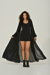 Black Chiffon Maxi Dress