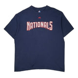 Nationals Majestic Mlb T-Shirt - XL Navy Cotton
