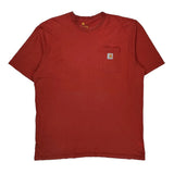 Carhartt T-Shirt - XL Red Cotton