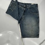 Wrangler Carpenter Shorts - 34W 9L Dark Wash Cotton