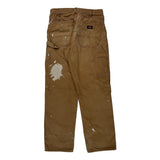 Dickies Double Knee Carpenter Trousers - 30W 31L Brown Cotton