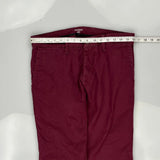 Carhartt Chinos - 32W UK 12 Burgundy Cotton Blend