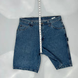 Wrangler Carpenter Shorts - 34W 10L Blue Cotton