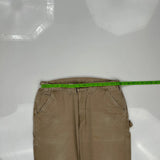 Carhartt Carpenter Trousers - 36W 30L Khaki Cotton