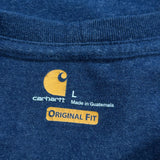 Carhartt T-Shirt - Large Blue Cotton