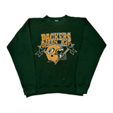Green Bay Packers Logo 7 Football Sweatshirt - XL Green Cotton