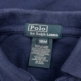 Age 18 Months Polo By Ralph Lauren Polo Shirt - 3XS Navy Cotton