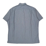 Bob Camp Ralph Lauren Checked Short Sleeve Shirt - Large Blue Cotton