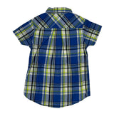Age 4 Tommy Hilfiger Checked Short Sleeve Shirt - XS Blue Cotton