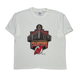 New Jersey Devils Hanes Graphic T-Shirt - XL White Cotton Blend