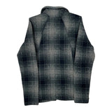 The North Face Checked Fleece Jacket - Small Grey Polyester