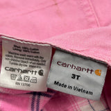 Age 3 Carhartt Overalls - 2XS Pink Cotton