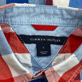 Age 6 Tommy Hilfiger Checked Short Sleeve Shirt - Small Multicoloured Cotton