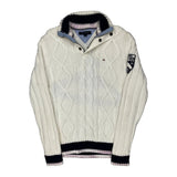 85 Patch Tommy Hilfiger Sweater - Medium Black Cotton