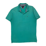 Tommy Hilfiger Slim Fit Polo Shirt - XL Green Cotton