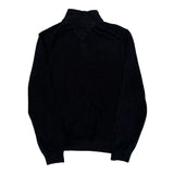 Tommy Hilfiger 1/4 Zip - Medium Black Cotton