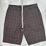 Dickies Checked Chino Shorts - 36W 12L Gray Cotton Blend
