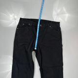 Dickies Carpenter Pants - 37W 32L Black Cotton