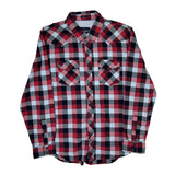 American Eagle Checked Flannel Shirt - XL Black Cotton