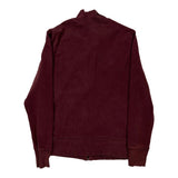 Nike Zip Up - XL Burgundy Cotton Blend