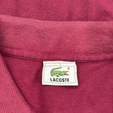 Lacoste Polo Shirt - 2XL Burgundy Cotton