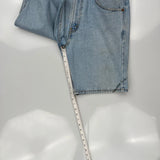Levis Denim Shorts - 34W 9L Light Wash Cotton