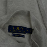 Polo By Ralph Lauren 1/4 Zip - Large Cream Cotton