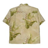 Tommy Bahama Floral Hawaiian Shirt - XL Green Silk