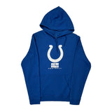 Colts Majestic Football Hoodie - Large Blue Cotton