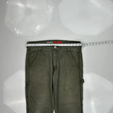 Dickies Carpenter Pants - 34W 32L Green Cotton Blend