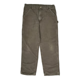 Carhartt Double Knee Carpenter Trousers - 36W 32L Brown Cotton