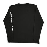 Loose Fit Carhartt Long Sleeve T-Shirt - Large Black Cotton