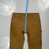 Dickies Carpenter Pants - 36W 32L Brown Cotton
