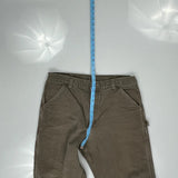 Carhartt Double Knee Carpenter Trousers - 36W 32L Brown Cotton