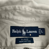 Blake Ralph Lauren Shirt - Large Beige Cotton
