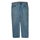501 Levis Jeans - 36W 31L Blue Cotton