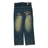 Paco Hip Hop Jeans - 35W 32L Blue Cotton