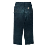 Carhartt Carpenter Trousers - 32W 30L Black Cotton