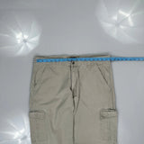 Wrangler Cargo Trousers - 36W 34L Grey Cotton