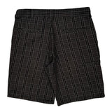 Dickies Checked Shorts - 37W 10L Gray Cotton Blend