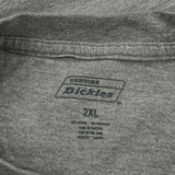 Dickies Long Sleeve T-Shirt - 2XL Gray Cotton Blend
