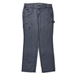 Carhartt Carpenter Trousers - 32W UK 12 Grey Cotton