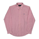 Ralph Lauren Striped Shirt - Large Red Cotton