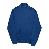 Polo By Ralph Lauren 1/4 Zip - XL Blue Cotton
